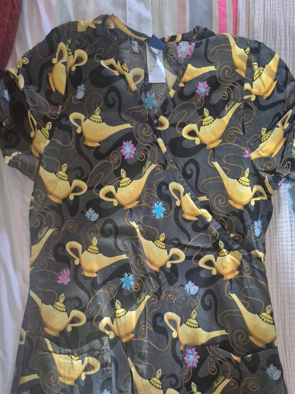 Disney Aladdin Lamp Scrub Top